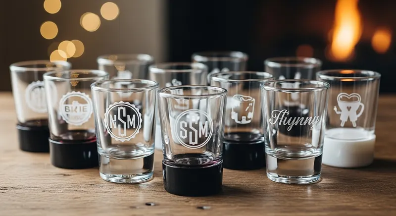 personalised shot glasses - promotional merchandise